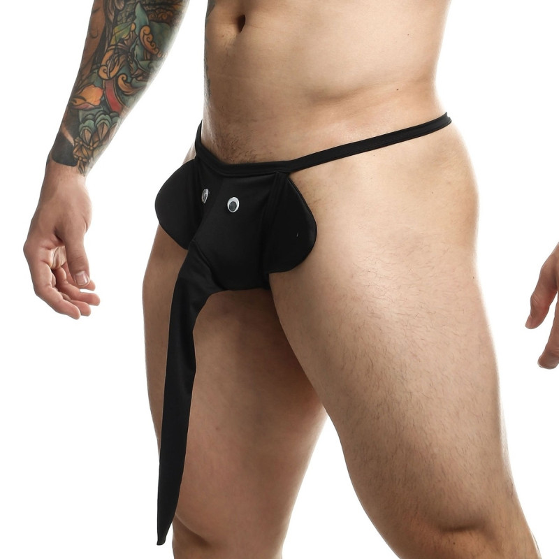 MOB Eroticwear String Trompe Eléphant Noir